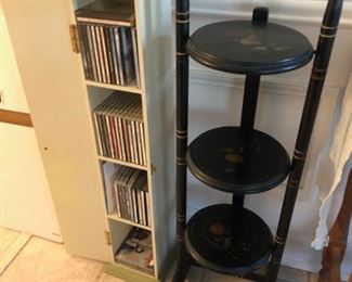 CD"s, Cabinet, 3 Tiered Folding Pie Stand