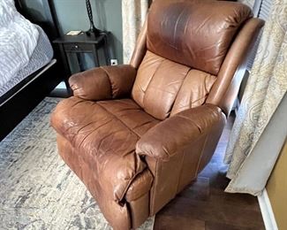 Leather recliner