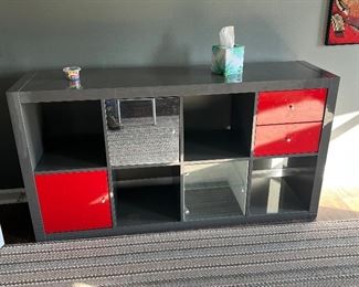 Cube storage with doors and drawers