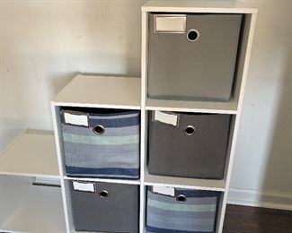 Cube storage with baskets