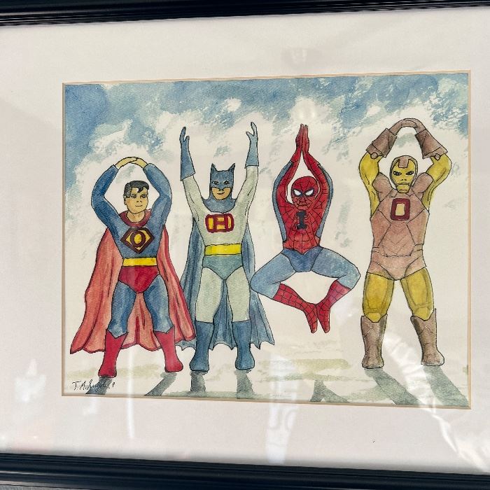 Justice league hanging art