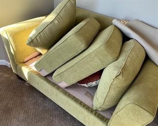 Professionally cleaned sofa