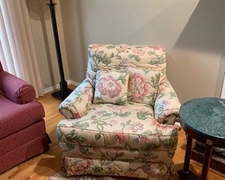 1of 2 upholstered matching chairs 