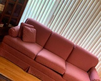 Very clean “mauve” colored sofa
