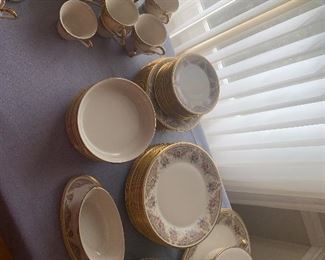 Lennox “Versailles” place setting for 12 with serving pieces