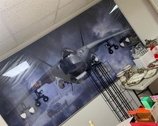 Large framed pic of an F/35