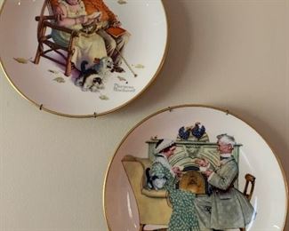 Vintage Norman Rockwell collector plates