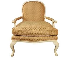 Gold Upholstered Arm Chair