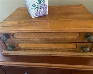 vintage spool chest