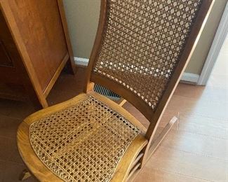 vintage cane rocker