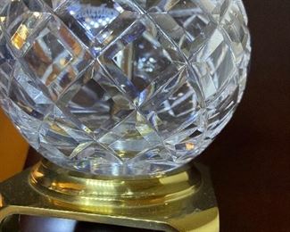 close-up of Waterford lamp