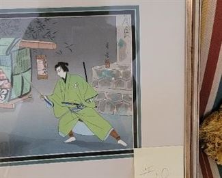 #10 Suzugamori Japanese wood block art print