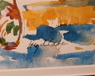 #19 Pot with red flowers signature