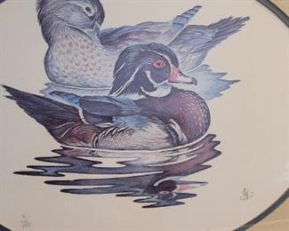 #22 "Carolina Woodies-Wood Duck, Drake and Hen" by Wm Redd Taylor wildlife artist from Poquoson