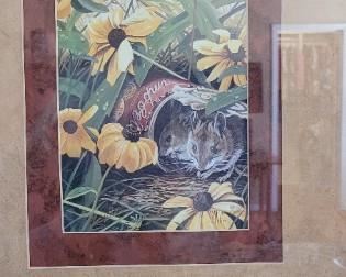 #25 Mouse in Campbells' Soup Can with yellow flowers by Jim Wilson 1995 #40/200