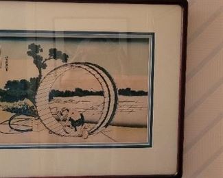 #32 Artist Hokusai "Thirty Six Views of Mt. Fuji" 1829-1833, Japanese wood block print