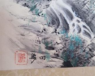 #61 signature on Asian scroll