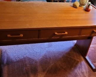 Mid-Century-Modern desk, made in Denmark, purchased at Scan Co-op