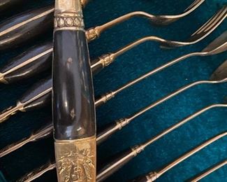 close-up detail of brass with Buddha