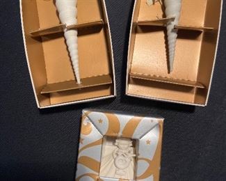 Margaret Furlong ornaments with original boxes