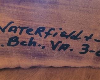 C. Waterfield and Son, VA Beach 1983 