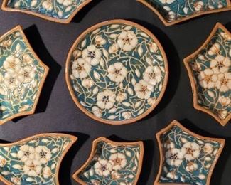 Asian enamelware serving pieces