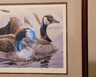 #42 Artist Laura Mark Tinberg  Two Ducks in Snow, 34/600