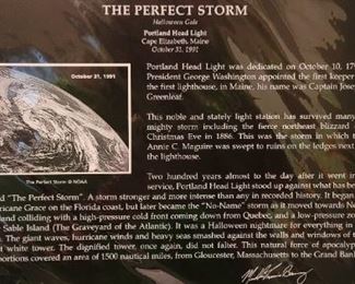 #49 Artist Michael Francis Barry, " The Perfect Storm", photograph on board