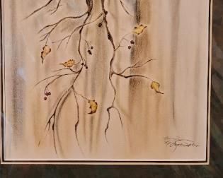 #54 Artist Linda C. Phillips, Birds on Branch