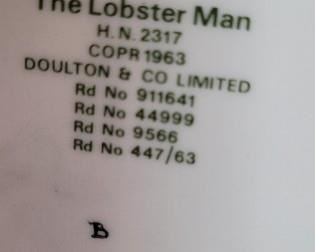 Royal Doulton 'The Lobster Man'
