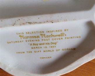 Norman Rockwell Gorham 'A Boy and his Dog'