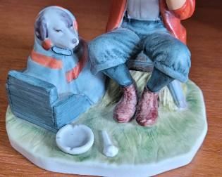 Norman Rockwell Gorham 'A Boy and his Dog' 