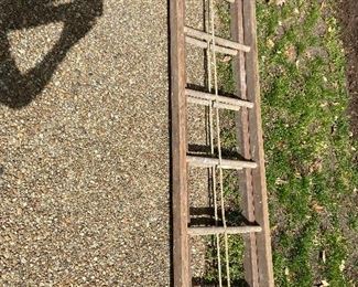 12 foot extension wooden ladder