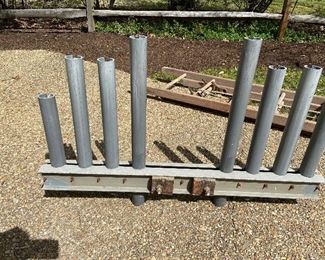 fishing pole rack for vehicle