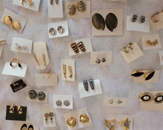 costume jewelry earrings...maybe a couple hundred??