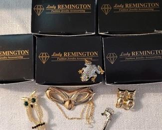 Lady Remington costume jewelry with original boxes