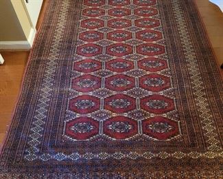 Hand woven Bokahra rug, 6'6" x 4'2"
