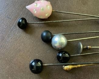 Antique and Vintage Hat Pins Including George L Paine & Co