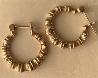 14Kt Gold Hoop Earrings
