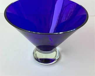 Cobalt Glass Vase from Poland