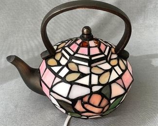 Stained Glass Teapot Lamp