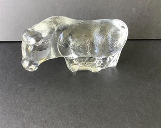 Crystal Cow Paperweight