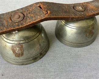 Vintage Bells on Leather Strap