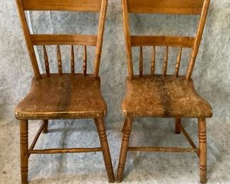 Primitive Plank Chairs