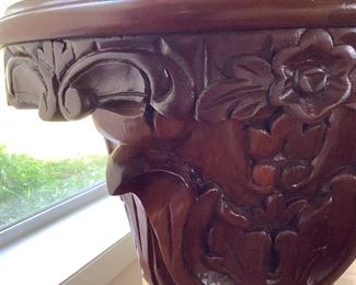 Carved Rosewood Detail