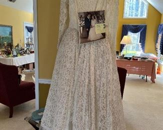 1959 Wedding dress…bride is in the photo