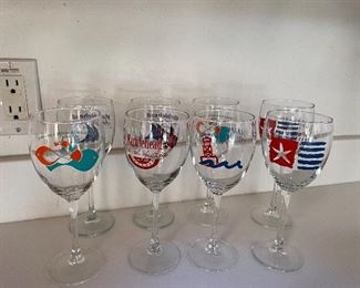 M’head Festival of the Arts wine glasses 