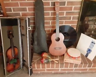 Bass Ukulele and Violins