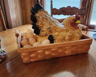 Chicken on her nest