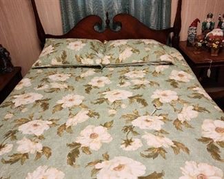 One of two pretty double beds